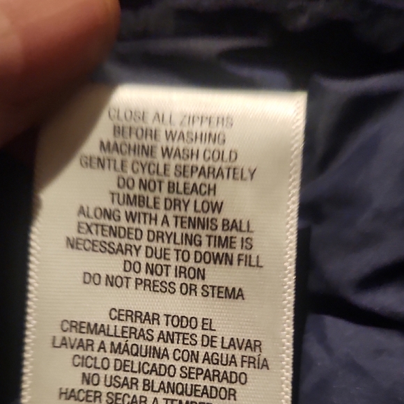 Men's Navy Blue Puffer Jacket - Picture 7 of 8